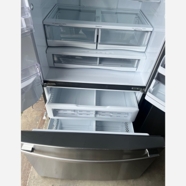 GE Profile™ ENERGY STAR® 27.7 Cu. Pie. Refrigerador de puertas francesas resistente a huellas dactilares con autorrelleno manos libres
