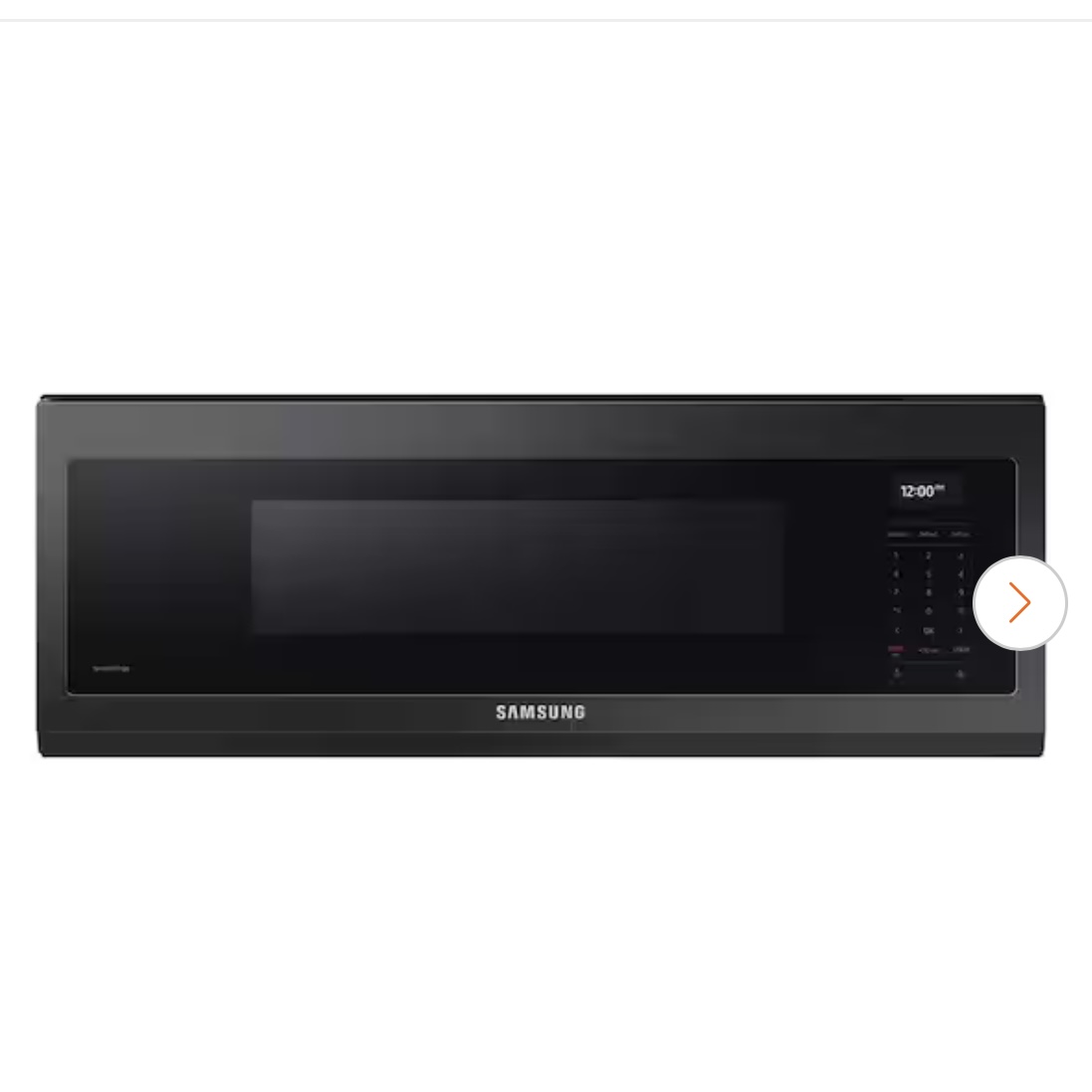 Samsung 30in. 1.1cu.ft Black Stainless steel 1100- Watt Over the Range Microwave